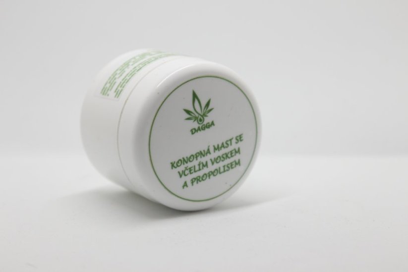 Konopná mast se včelím voskem a propolisem - Množství: Velké (100ml)